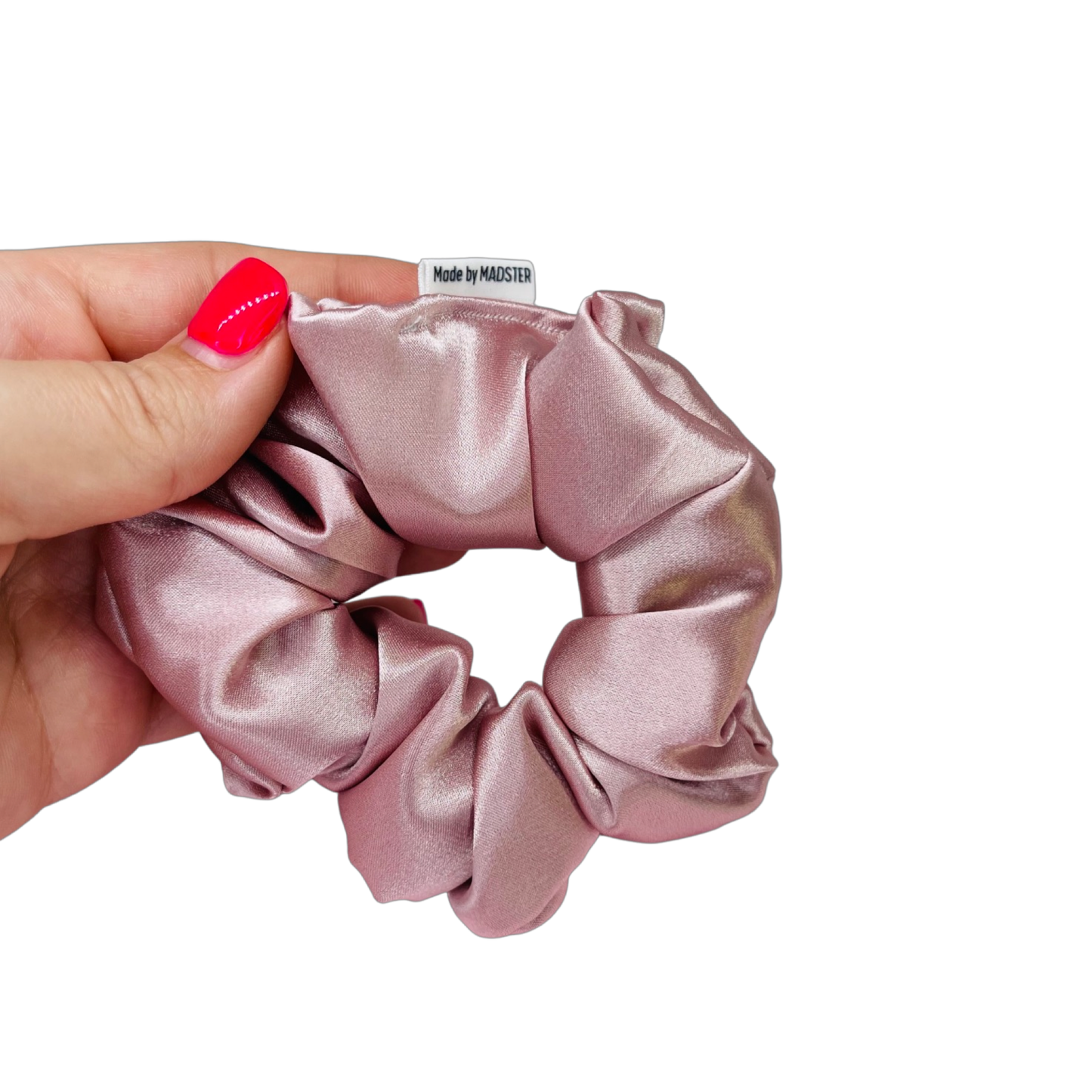 Deluxe Silk Satin Scrunchies  - Dusty Pink