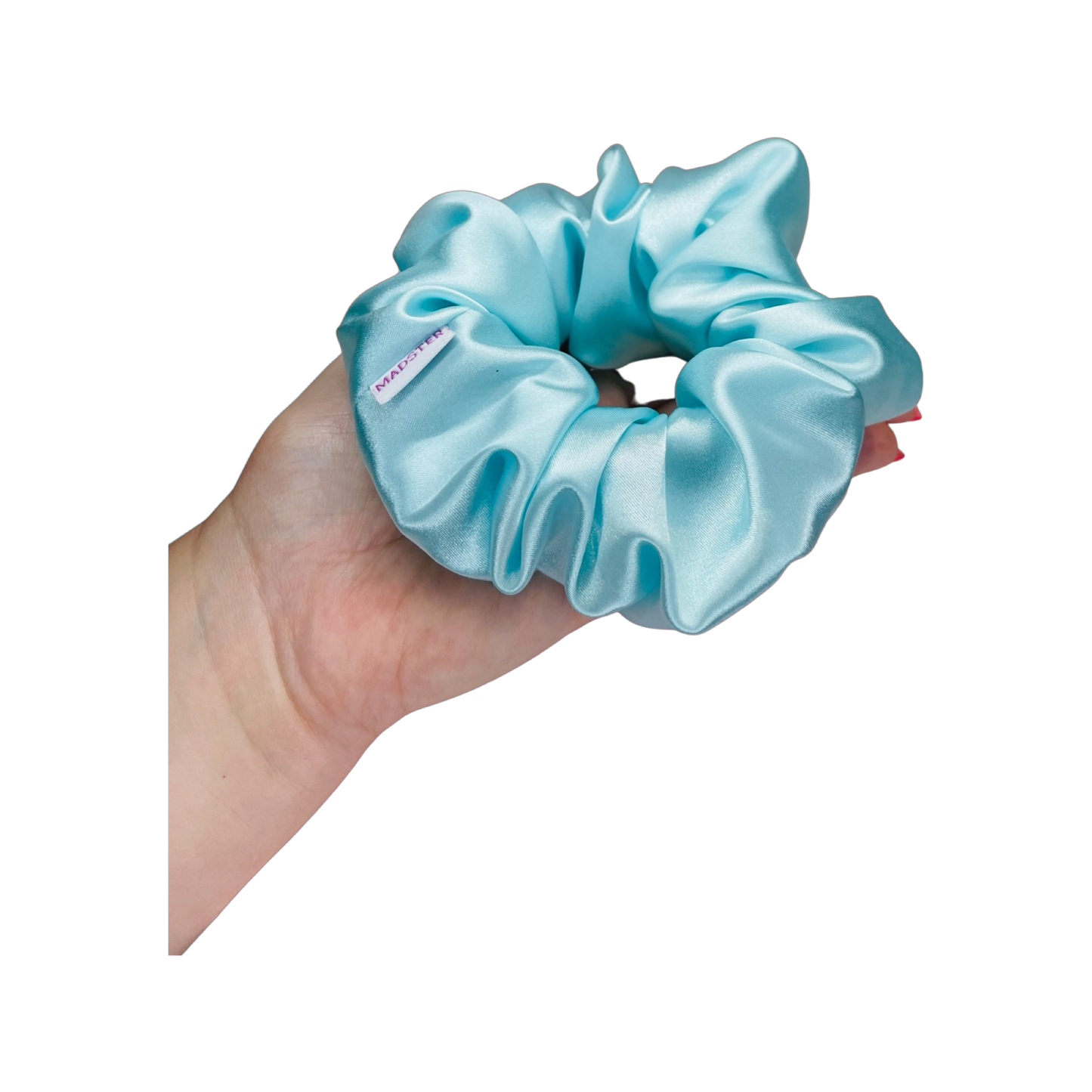 Deluxe Silk Satin Scrunchies  - Mint