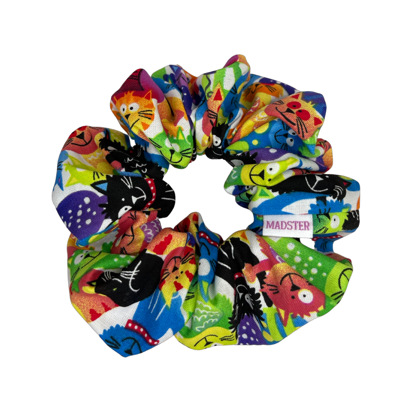 Rainbow Cats Scrunchies