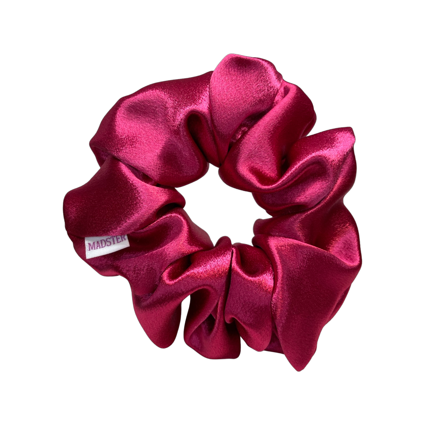 Deluxe Silk Satin Scrunchies Large  - Fuchsia