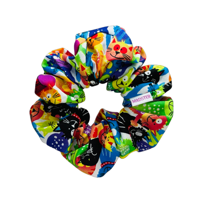 Rainbow Cats Scrunchies