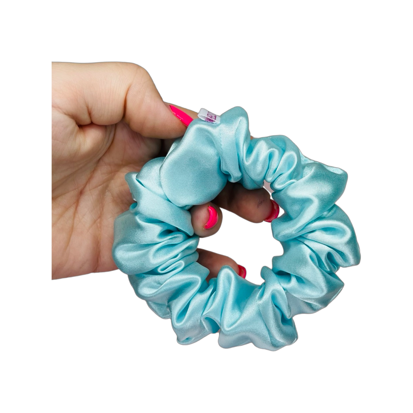 Deluxe Silk Satin Scrunchies  - Mint