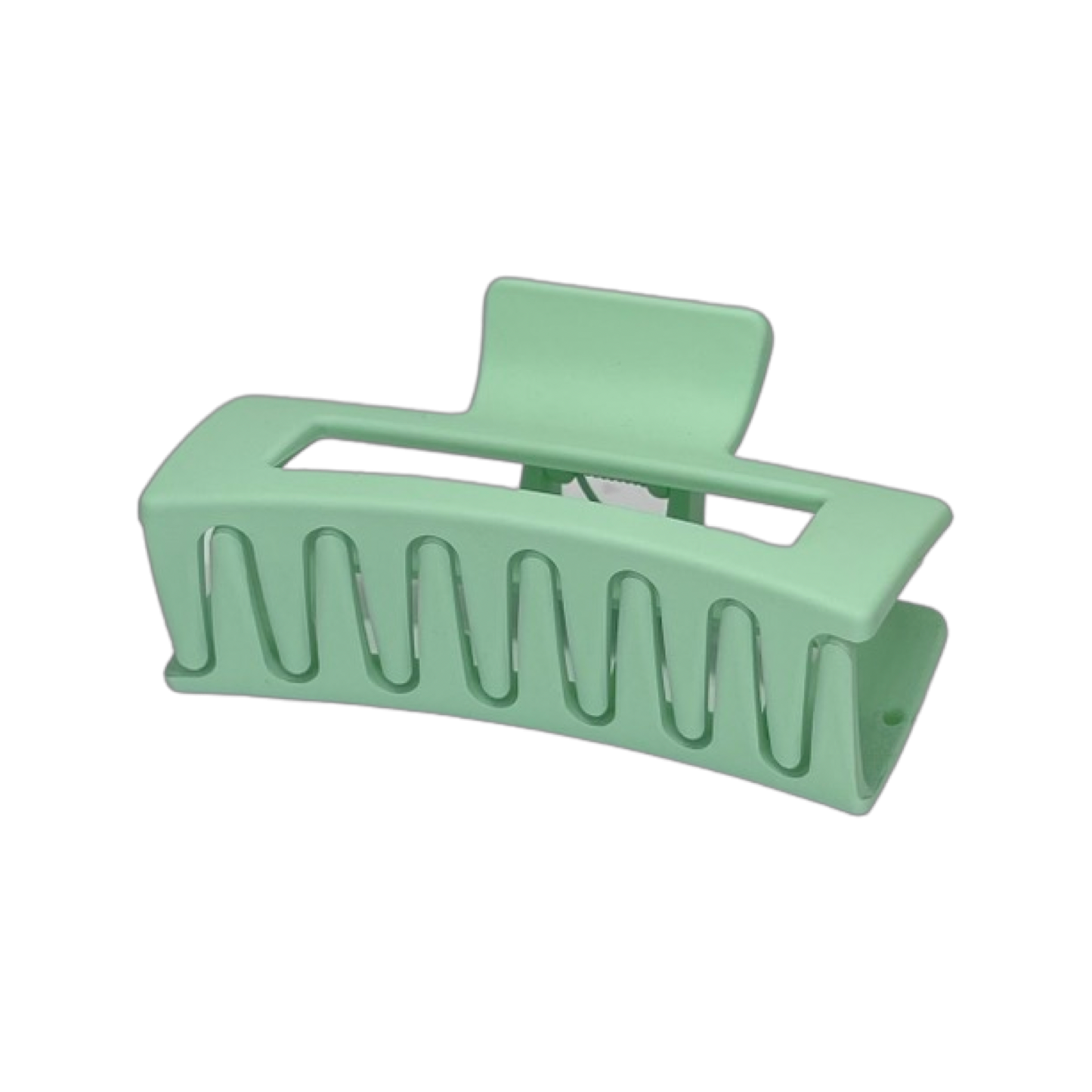 Medium Rectangle Hair Claw 8cm - Sage