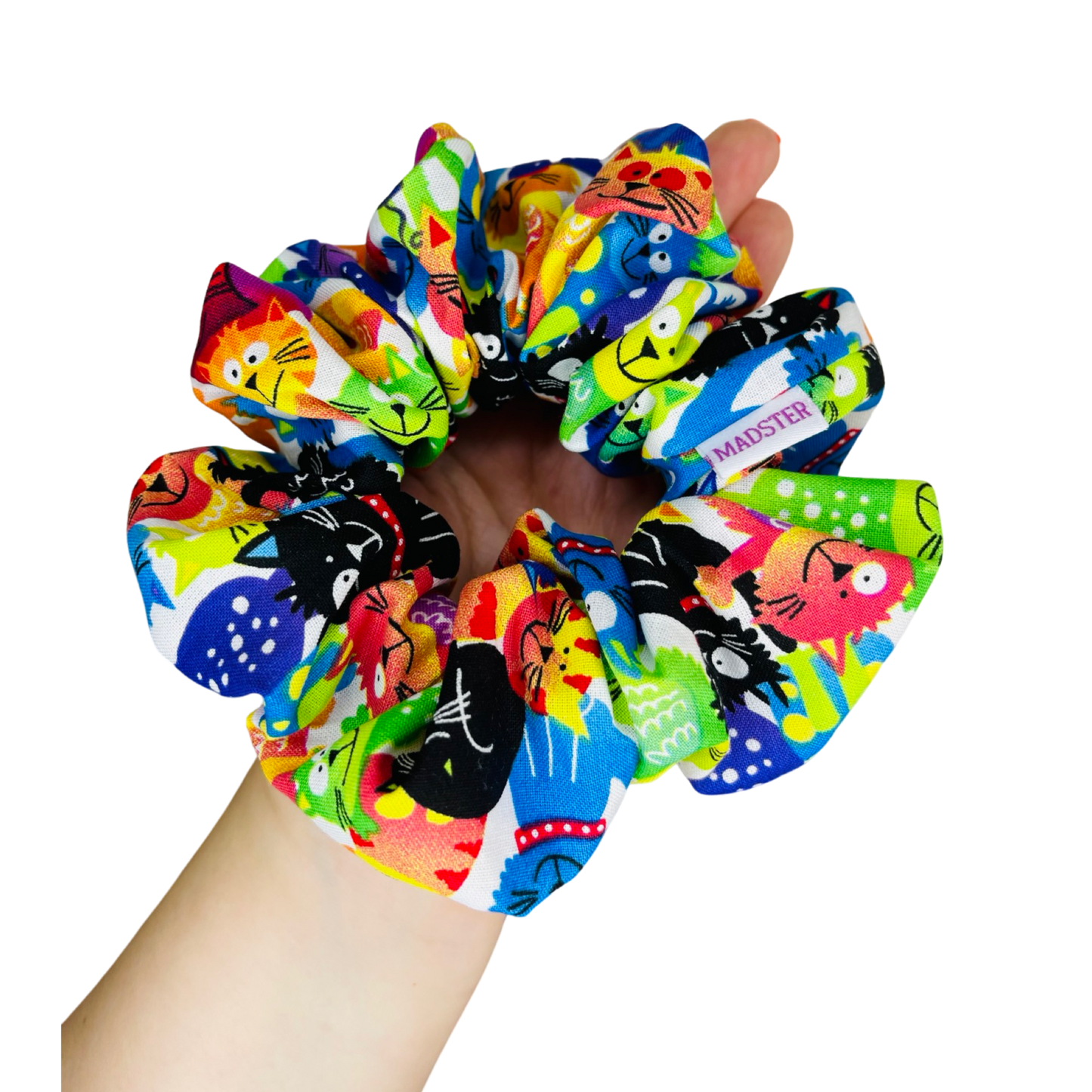 Rainbow Cats Scrunchies