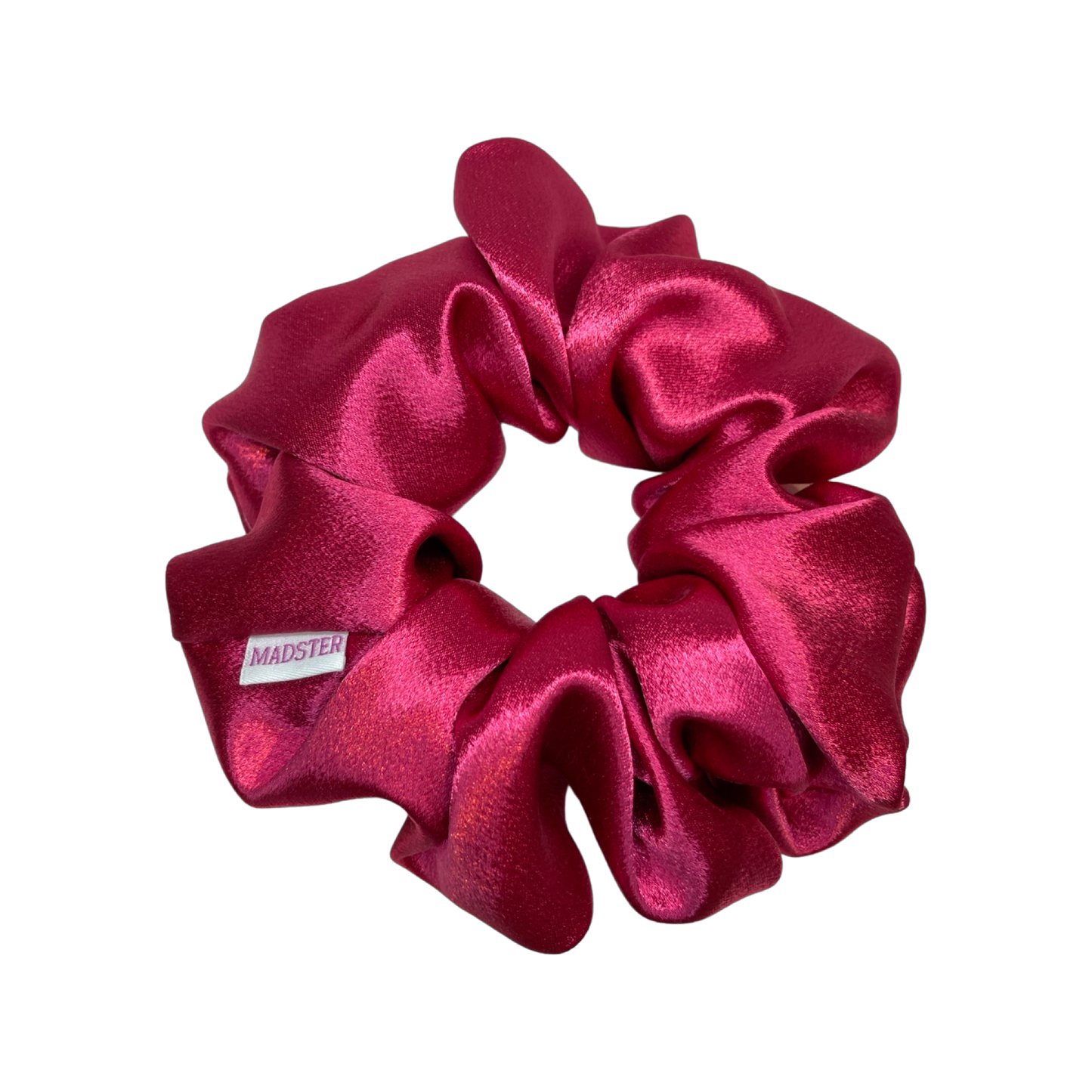 Deluxe Silk Satin Scrunchies Large  - Fuchsia