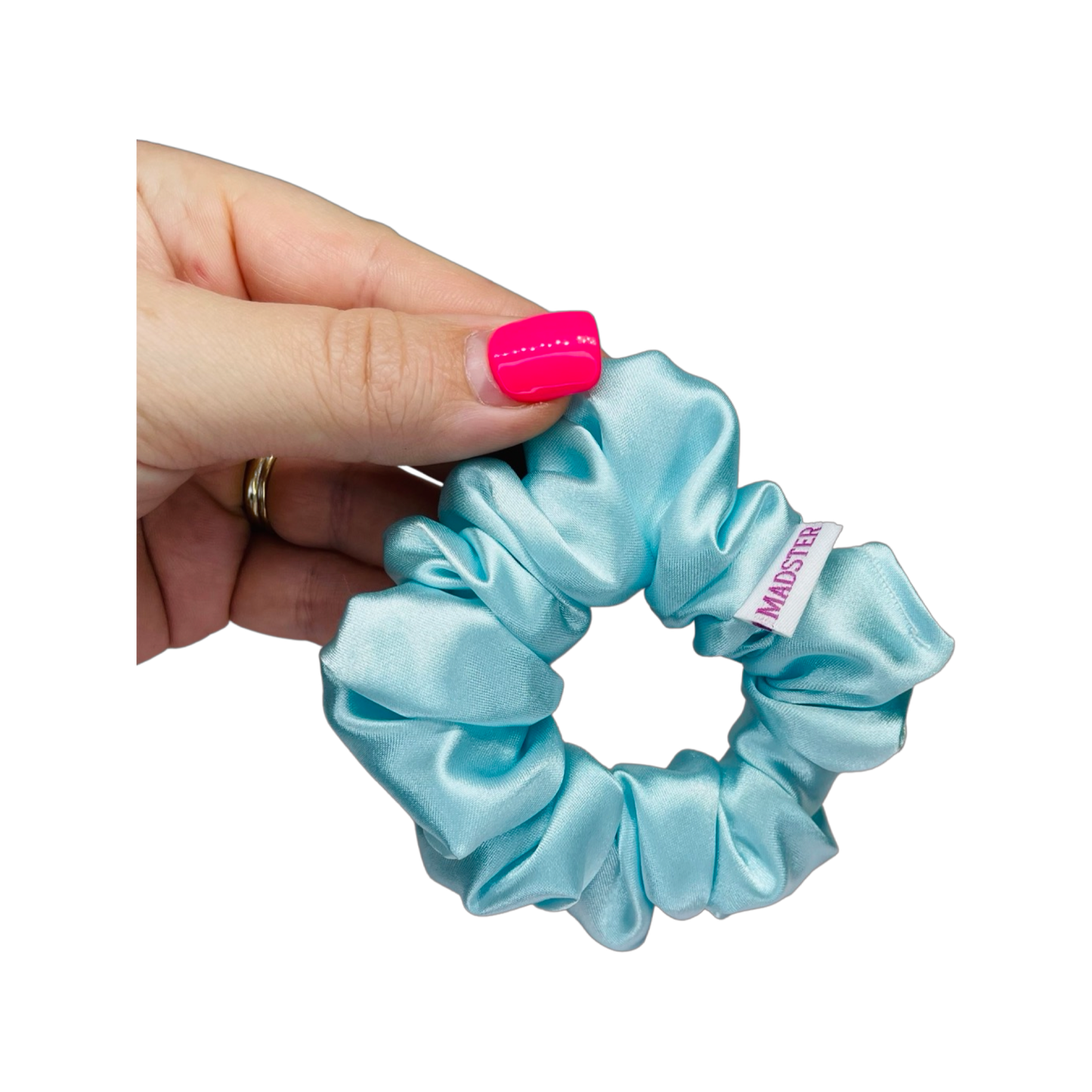 Deluxe Silk Satin Scrunchies  - Mint